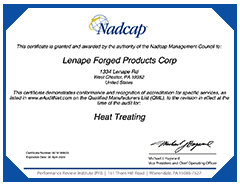 NADCAP Certificate - Click for larger PDF version